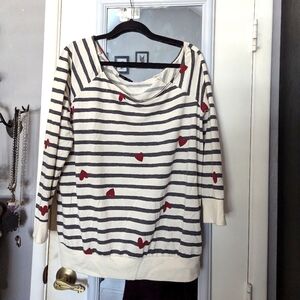 Off the shoulder sweatshirt